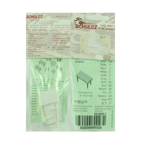 1/50 Masalar-Beyaz-4 Ayaklı, Schulcz 5560302 - Görsel 2