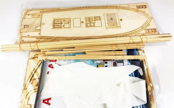 1/35 Vega Yelkenli Ahşap Maketi, Türk Model 107 - Görsel 2