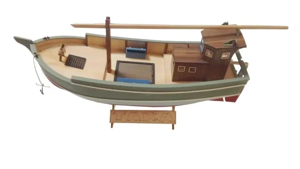 1/35 Taka Karadeniz Balıkçı Teknesi Ahşap Maketi, Türk Model 121 - Görsel 3