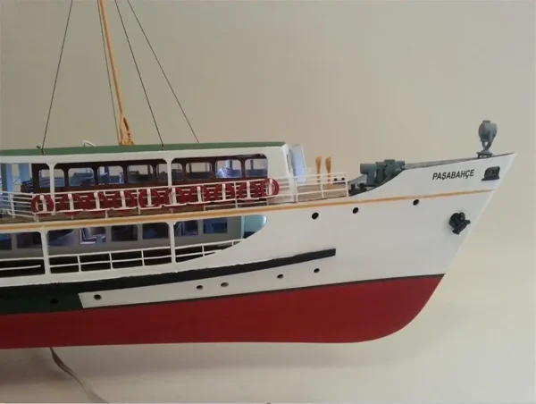 1/87 Paşabahçe Yolcu Vapuru Ahşap Maketi, Türk Model 141 - Görsel 4