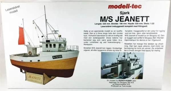 1/25 M/S Jeanett İskandinav Balıkçı Teknesi RC Dönüşebillir Maketi, Türk Model 6010400 - Görsel 2