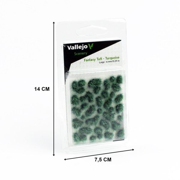 Vallejo SC432 Turquoise, 6 mm. Hazır Çim Dokusu - Görsel 5