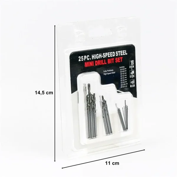 0.3-35 mm. Karışık Matkap Ucları 25 Adet - Görsel 2