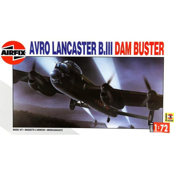 1/72 Avro Lancester III Dam Buster Aket Maketi, Airfix 08004