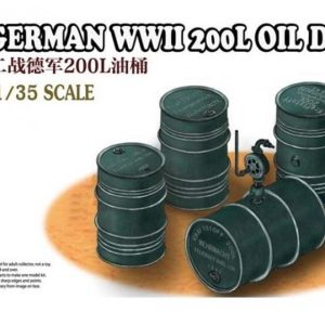 1/35 German WWII 200L Oıl Drums Maketi, Bronco Ab3575