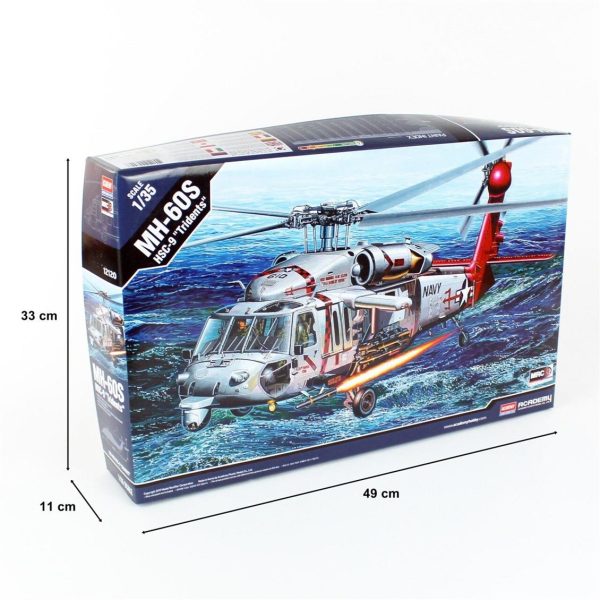 1/35 MH-60S HSC-9 Helikopter Maketi, Academy 12120 - Görsel 5