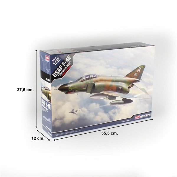 1/32 USAF F-4E Uçak (Vietnam) Maketi, Academy 12133 - Görsel 5