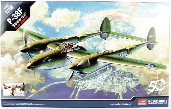 1/48 P-38F Uçak Maketi, Academy 12208