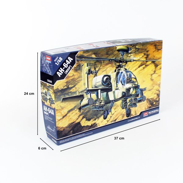 1/48 AH-64A Apache Helikopter Maketi, Academy 12262 - Görsel 5