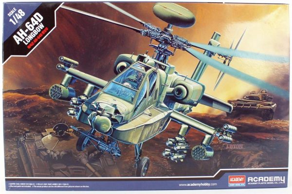 1/48 AH-64D Longbow Helikopter Maketi, Academy 12268
