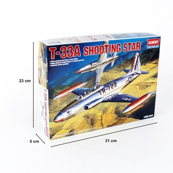 1/48 T-33A Shootingstar Uçak Maketi, Academy 12284 - Görsel 5