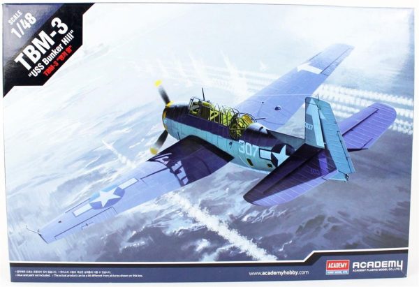 1/48 TBM-3 (USS Bunkerhill) Uçak Maketi, Academy 12285