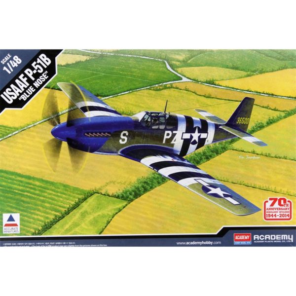 1/48 P-51B Normandiya 70. Yıl Uçak Maketi, Academy 12303