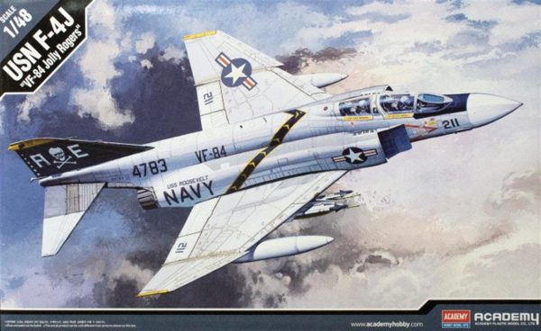 1/48 ABD Donanması F-4J Phantom II VF-84 Jolly Rogers Uçak Maketi, Academy 12305