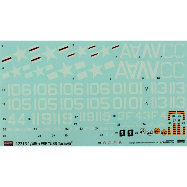 1/48 F8F-1/2 Bearcat (USS) Uçak Maketi, Academy 12313 - Görsel 3