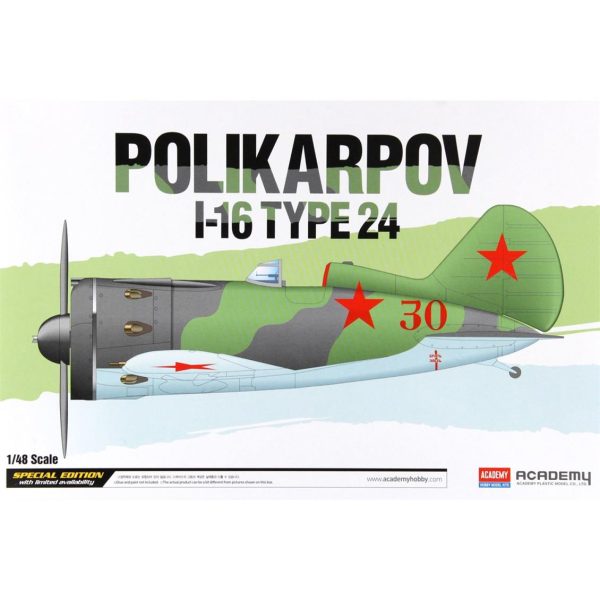1/48 Polikarpov I-16 Tip 24. Uçak Maketi, Academy 12314