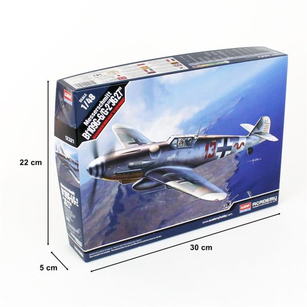 1/48 Messerschmitt Bf109G-6/G-2 (JG 27) Uçak Maketi, Academy 12321 - Görsel 5