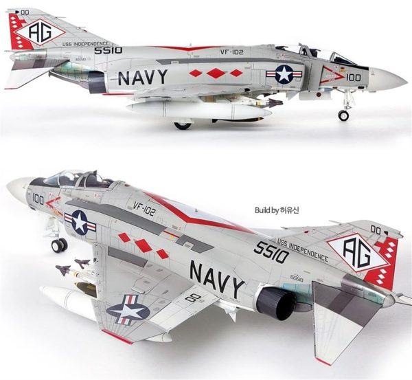 1/48 USN F-4J VF-102 Diamondbacks Uçak Maketi, Academy 12323 - Görsel 4