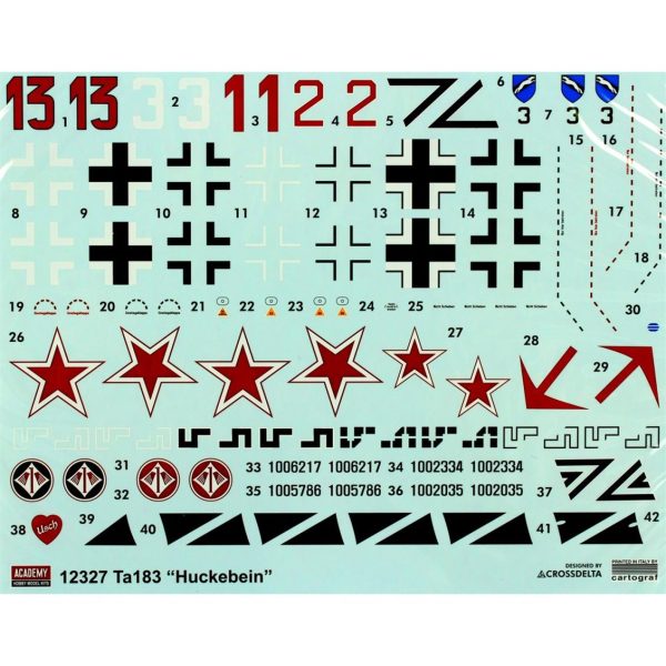 1/48 FW TA-183 Huckebein Uçak Maketi, Academy 12327 - Görsel 4