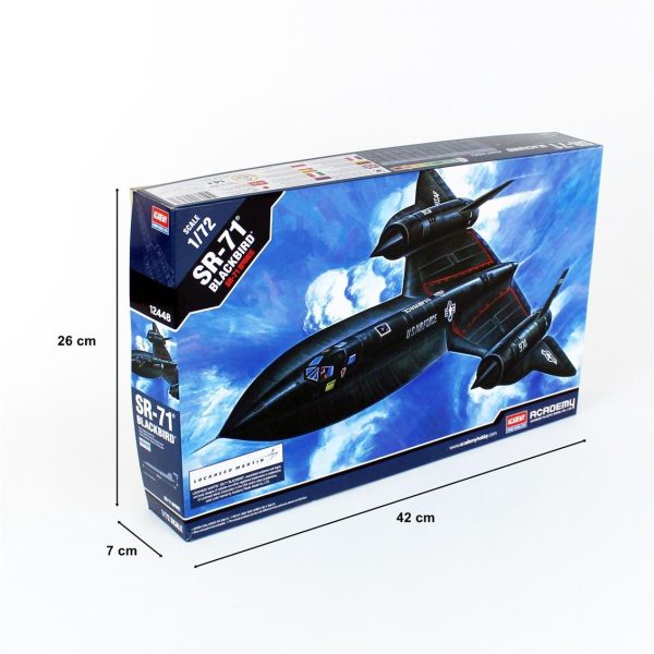 1/72 SR-71 Blackbird Uçak Maketi, Academy 12448 - Görsel 5