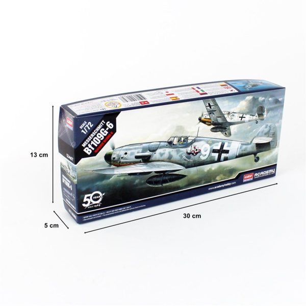 1/72 Messerschmitt Bf 109 G-6 Uçak Maketi, Academy 12467 - Görsel 4