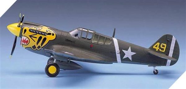 1/72 P-40E Warhawk Uçak Maketi, Academy 12468 - Görsel 4