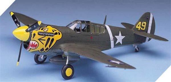 1/72 P-40E Warhawk Uçak Maketi, Academy 12468 - Görsel 3