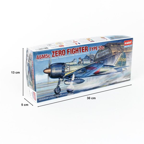 1/72 Japon Zero Type 52C (A6M5C) Uçak Maketi, Academy 12493 - Görsel 5