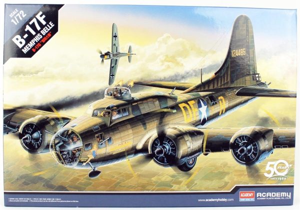 1/72 B-17F Flying Fortress (Memphis Belle) Uçak Maketi, Academy 12495