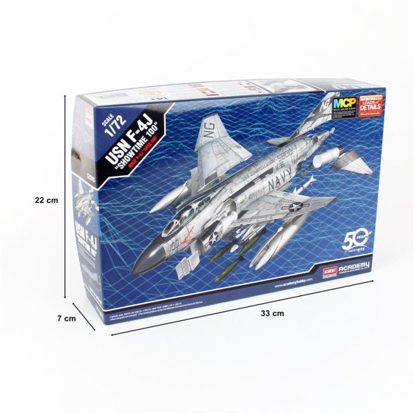 1/72 USN F-4J VF-96 Uçak Maketi, Academy 12515 - Görsel 5