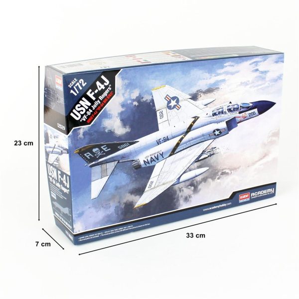 1/72 USN F-4J (VF-84 Jolly Rogers) Uçak Maketi, Academy 12529 - Görsel 5