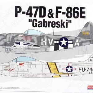 1/72 P-47D & F-86E (Gabreski) Uçak Maketi Seti A12530