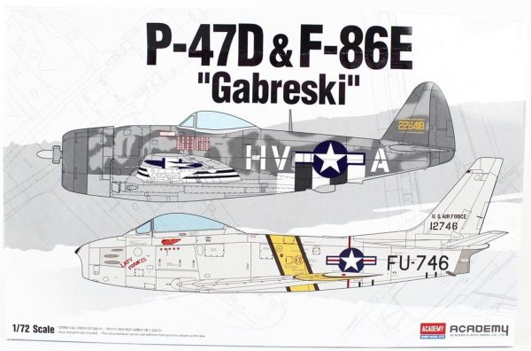 1/72 P-47D & F-86E (Gabreski) Uçak Maketi Seti A12530