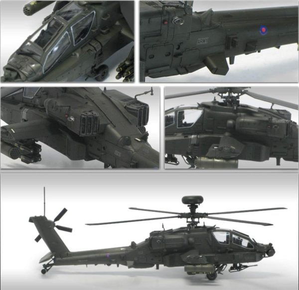 1/72 AH-64D Royal Army (Afganistan) Helikopter Maketi, Academy 12537 - Görsel 4