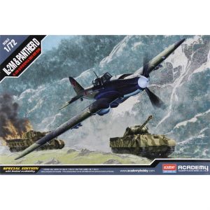 1/72 IL-2M & Panther D Special Edition Uçak ve Tank Maketi, Academy 12538