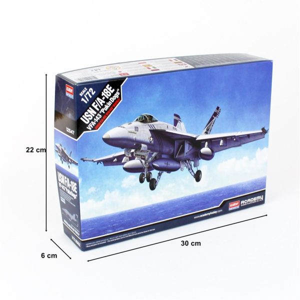 1/72 USN F/A-18E VFA-143 (Pukin Dogs) Uçak Maketi, Academy 12547 - Görsel 5