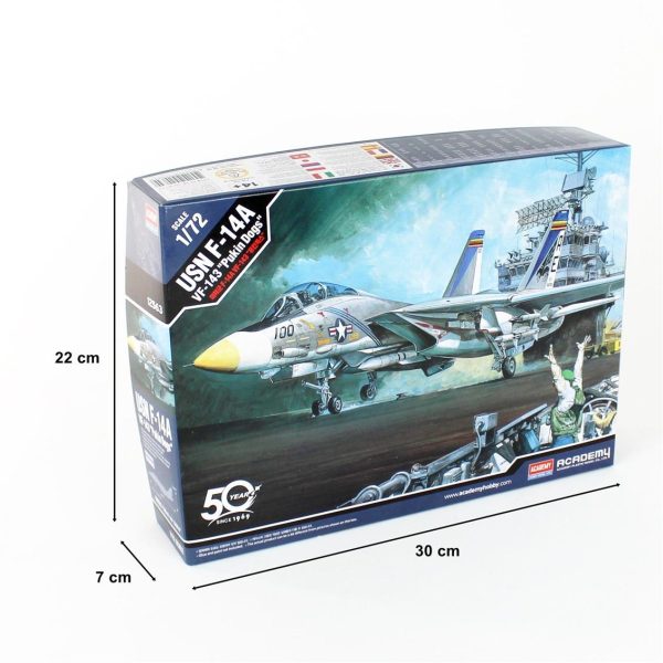 1/72 USN F-14A (VF-143 Pukin Dogs) Uçak Maketi, Academy 12563 - Görsel 5