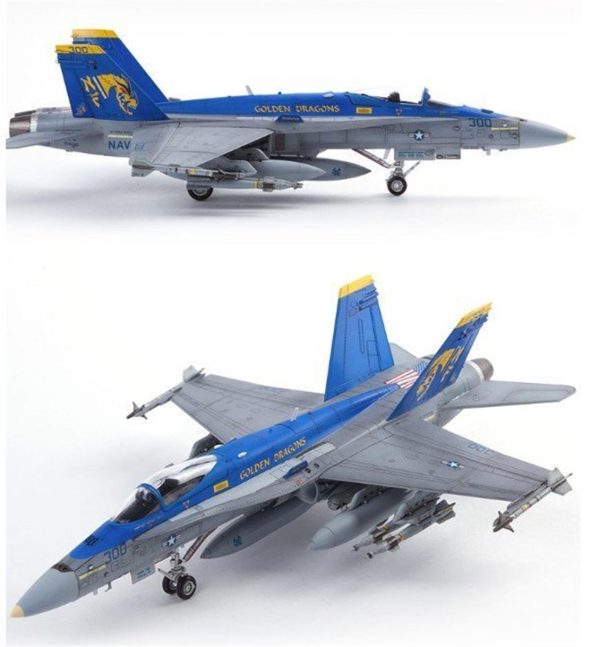 1/72 USN F/A-18C (VFA-192 Altınen Dragons) Uçak Maketi, Academy 12564 - Görsel 4