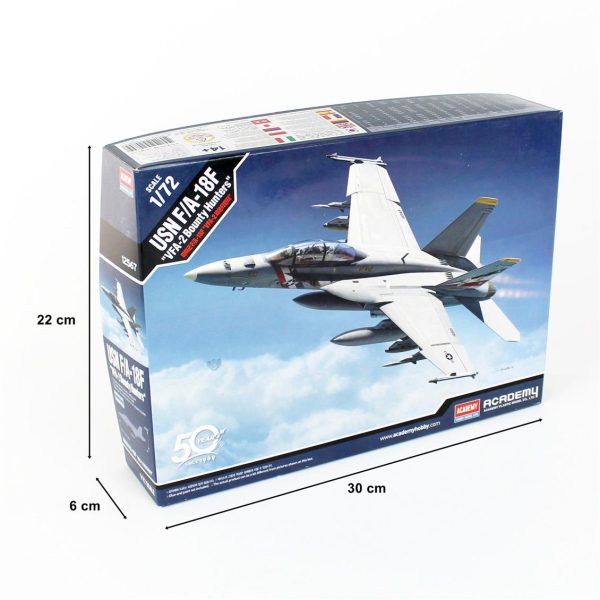 1/72 USN F/A-18F (VFA-2 Bounty Hunters) Uçak Maketi, Academy 12567 - Görsel 5