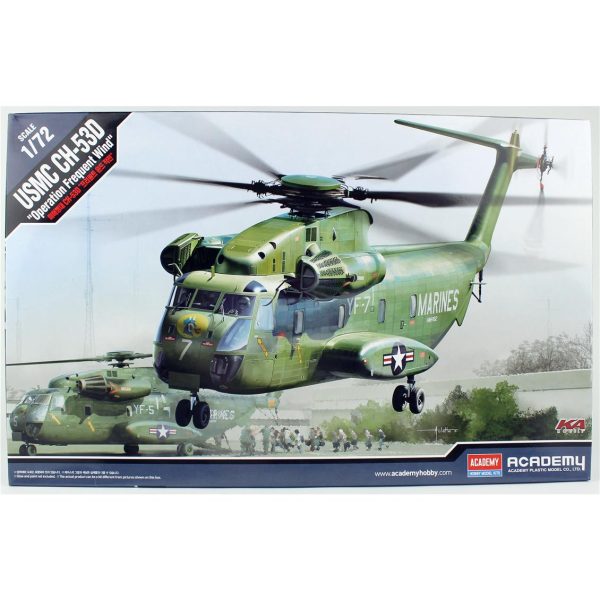 1/72 USMC CH-53D Sea Stallion Askeri Helikopter Maketi, Academy 12575
