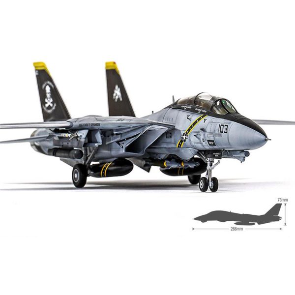 1/72 U.S. Navy F-14B (VF-103 Jolly Rogers) Uçak Maketi, Academy 12578 - Görsel 4