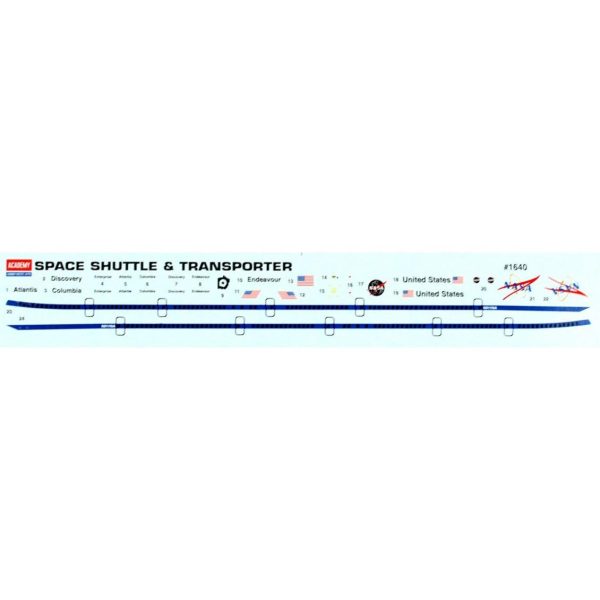 1/288 Space Shuttle & NASA Transport Maketi, Academy 12708 - Görsel 4