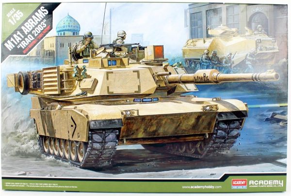 1/35 M1A1 Abrams Iraq 2003 Tank Maketi, Academy 13202