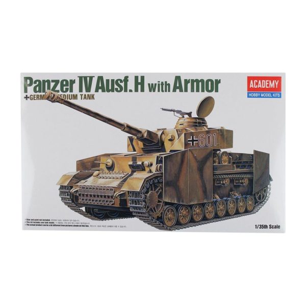 1/35 Panzer IV Ausf. H with Armor Tank Maketi, Academy 13233