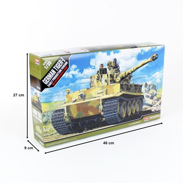 1/35 German Tiger-I (Erken Dönem) Tank Maketi, Academy 13239 - Görsel 5