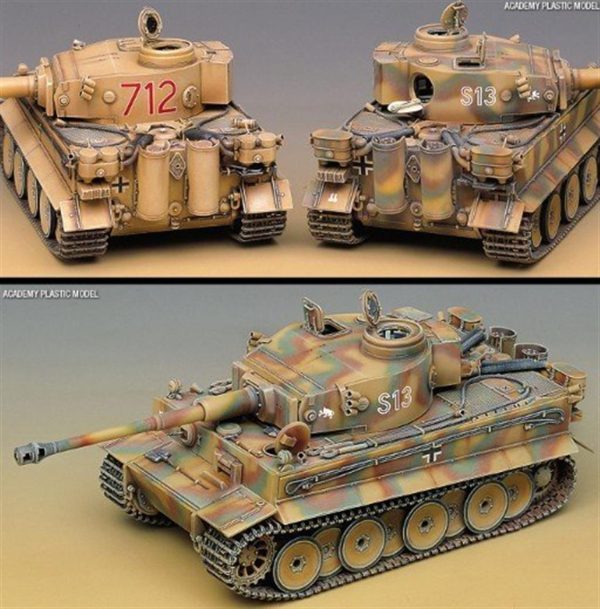 1/35 German Tiger-I (Erken Dönem) Tank Maketi, Academy 13239 - Görsel 4