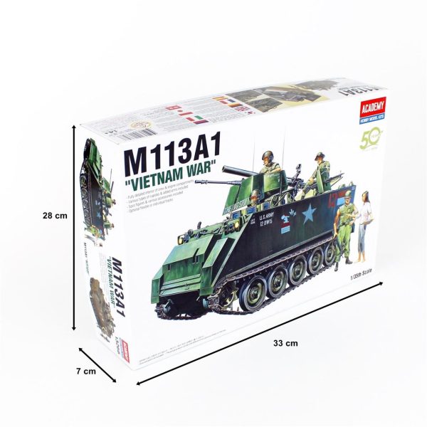 1/35 M-113A1 APC Vietnam Maketi, Academy 13266 - Görsel 5