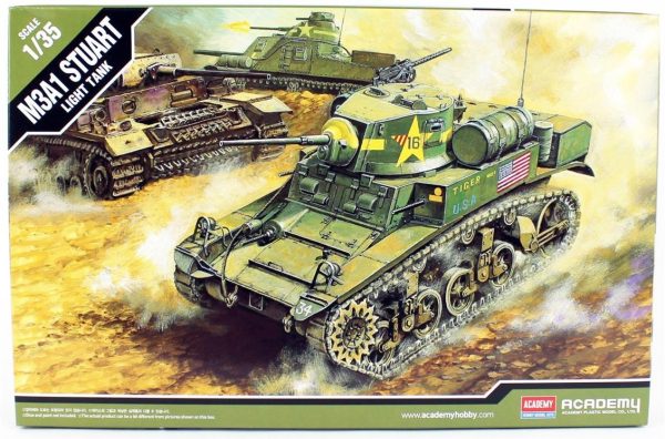 1/35 US M3A1 Stuart Hafif Tank Maketi, Academy 13269