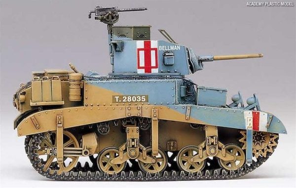 1/35 British M3 Stuart Honey Tank Maketi, Academy 13270 - Görsel 3