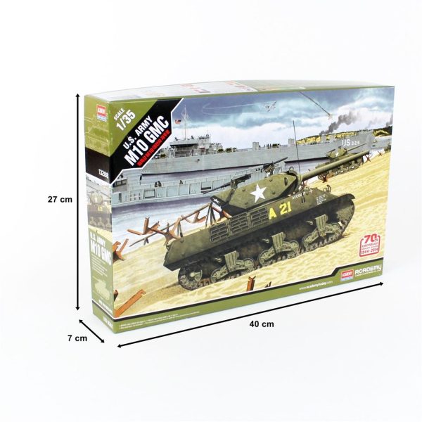 1/35 US ARMY M10 GMC Tank Maketi, Academy 13288 - Görsel 5